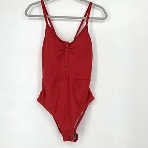 Kona Sol Red One Piece Swimsuit